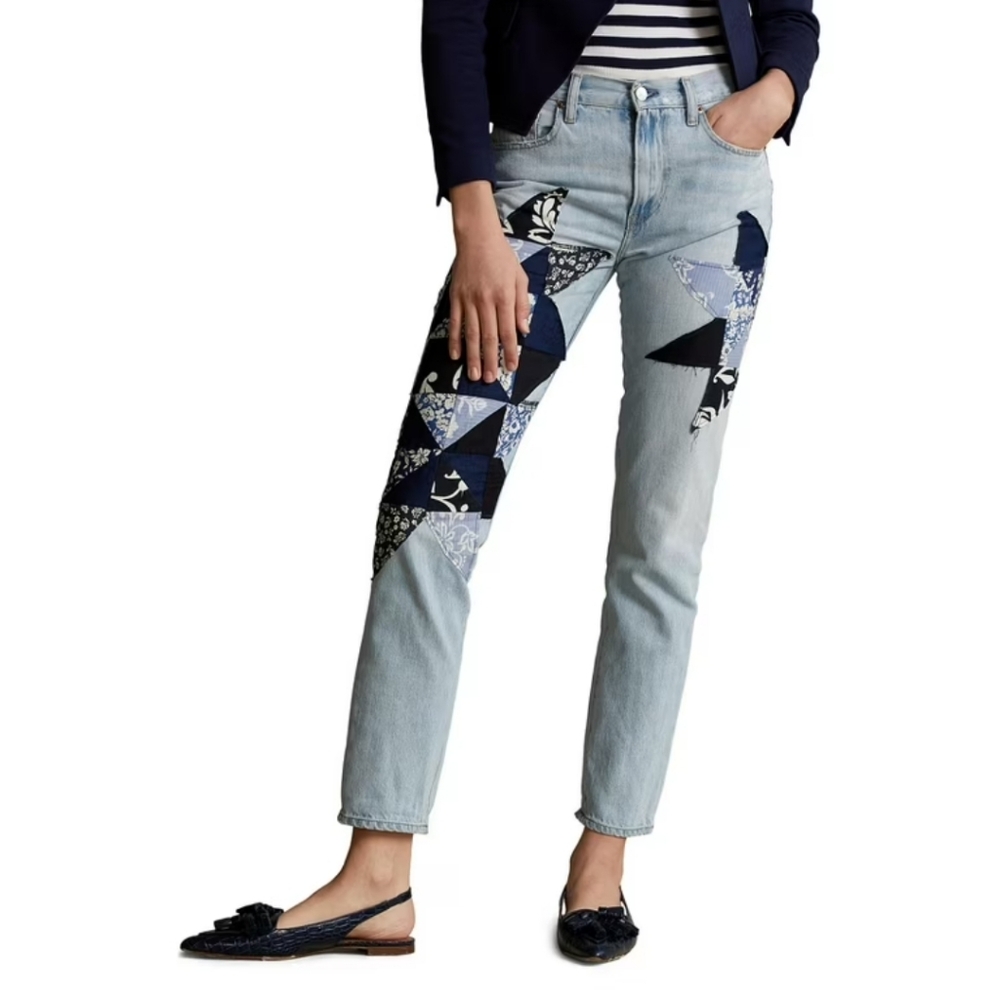 Polo Ralph Lauren Light Blue Avery Boyfriend Denim Jeans